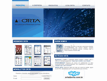 Tablet Screenshot of orta.com.br